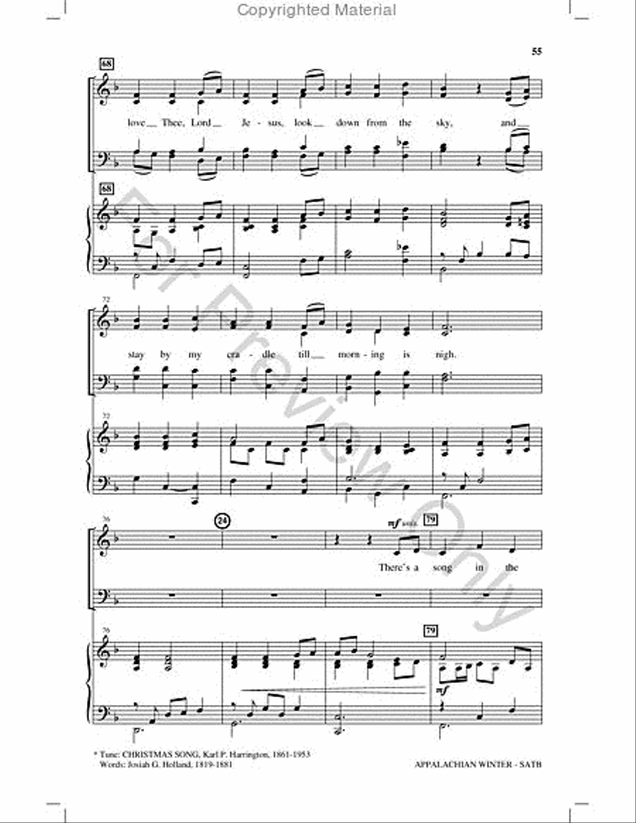 Appalachian Winter Choir scores gallery preview page 54