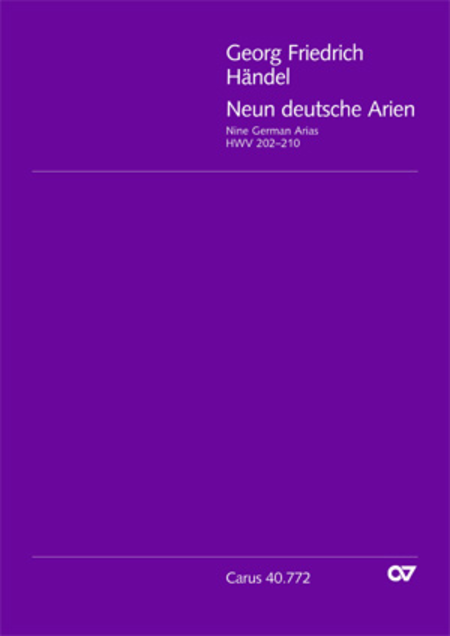 Handel: Neun deutsche Arien