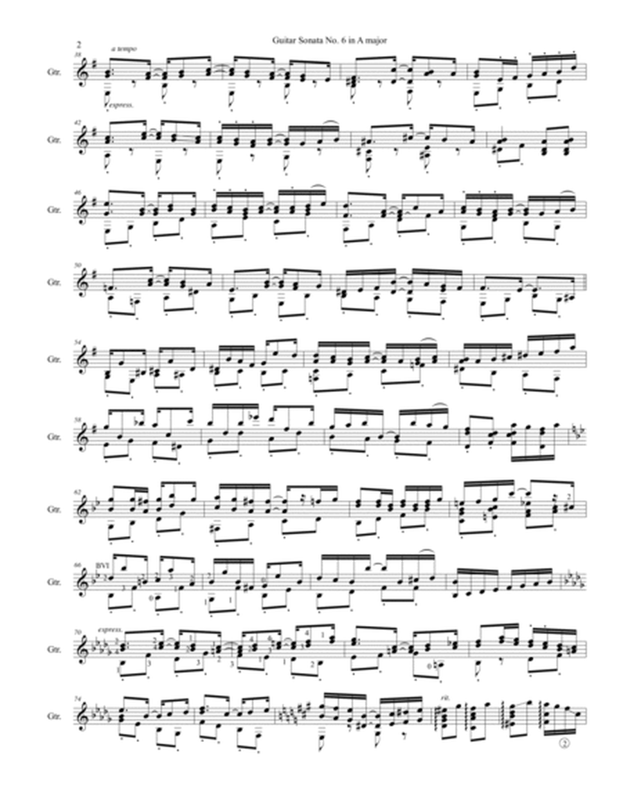 Guitar Sonata No. 6 in A major (homage to Scott Joplin)