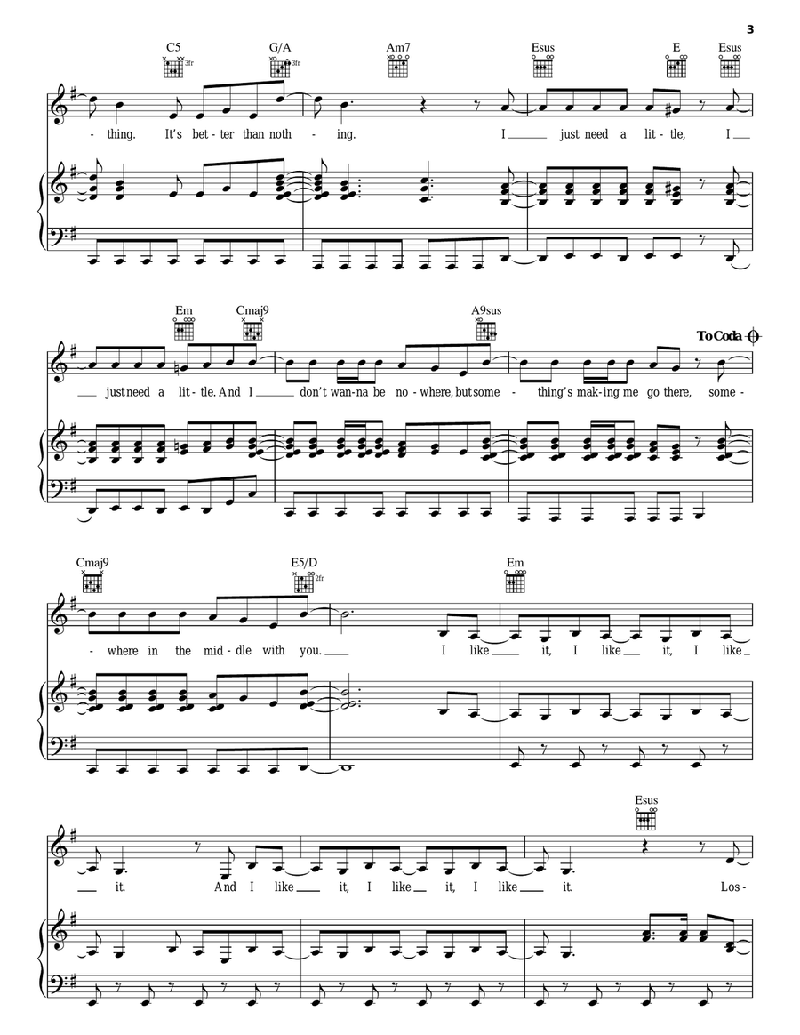 The Middle Piano, Vocal, Guitar scores gallery preview page 3