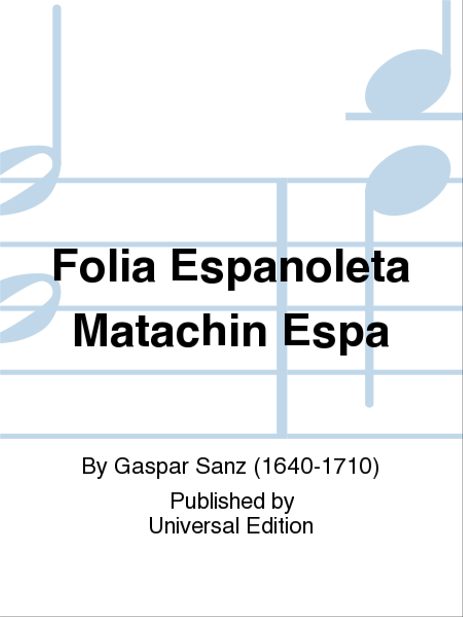 Folia Espanoleta Matachin Espa School and Community scores gallery preview page 1