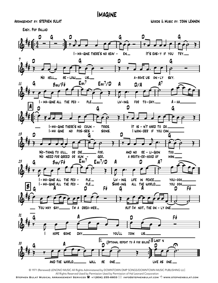 Imagine Large Ensemble scores gallery preview page 1