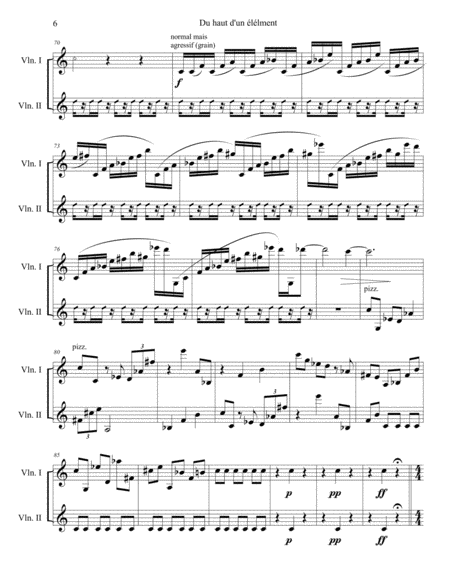 Du haut d'un element - Violin Duet image number null