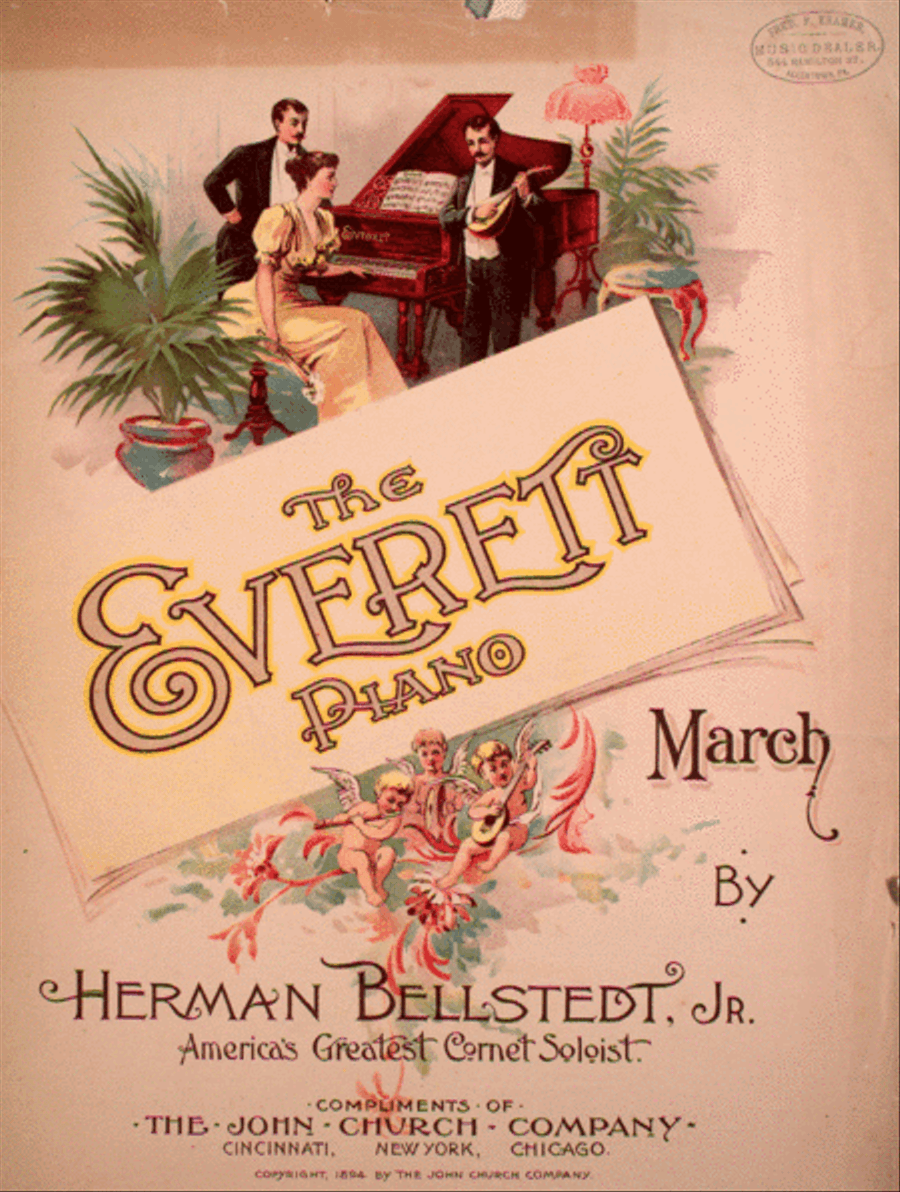 The Everett Piano March Piano Solo scores gallery preview page 1