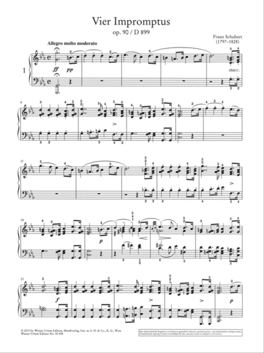 Impromptus Op. 90 D 899 Impromptus Op. 90 D 899 Chamber Music scores gallery preview page 2