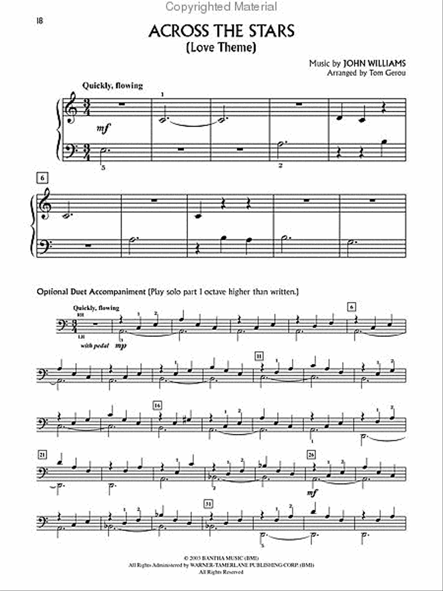 Star Wars® – A Musical Journey (Music from Episodes I - VI) Piano Solo scores gallery preview page 3