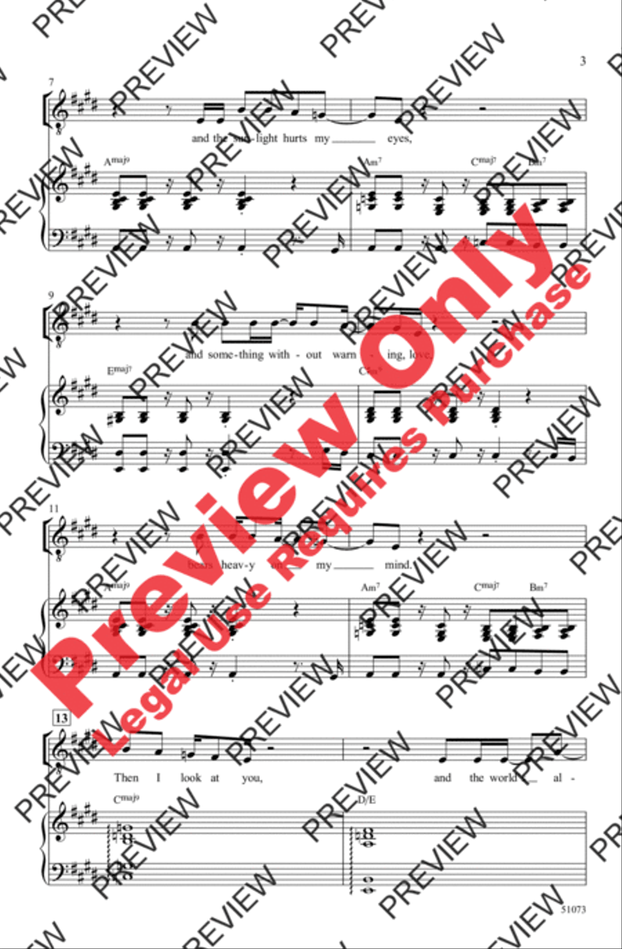 Lovely Day Lovely Day Men's Choir scores gallery preview page 3