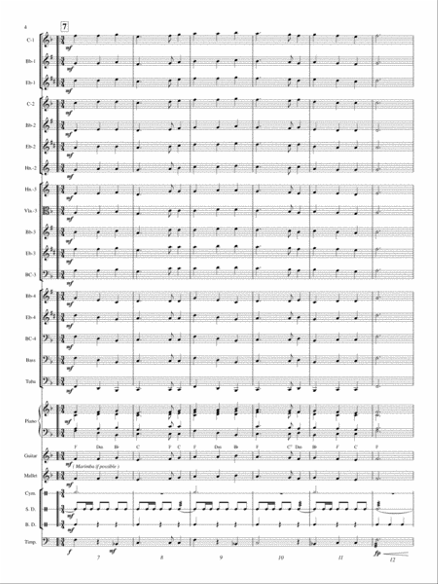 A Patriotic Treasure Concert Band scores gallery preview page 3