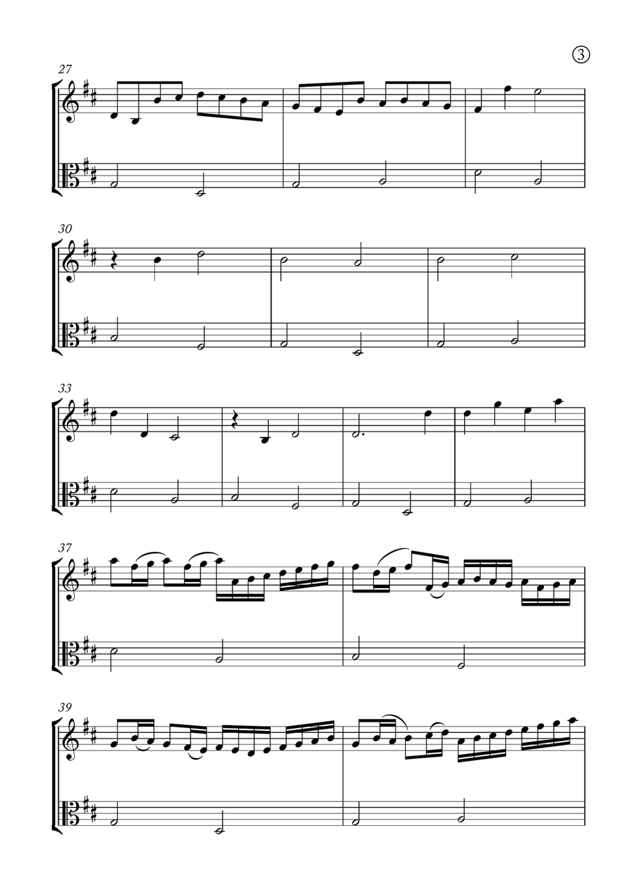 Canon in D String Duet scores gallery preview page 3