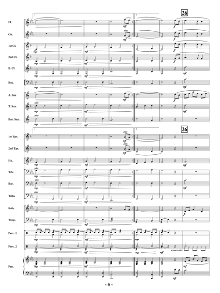 Shades of Gold Concert Band scores gallery preview page 5