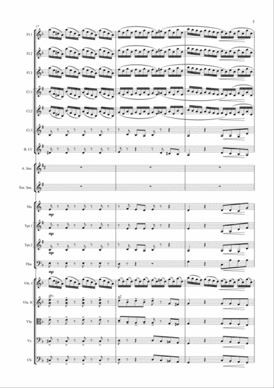 J.S. Bach, Organ Praeludium and Fugue (BWV 554) Full Orchestra scores gallery preview page 5