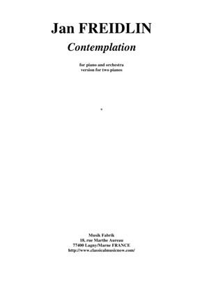 Book cover for Jan Freidlin: Contemplation for two pianos, 4-hands
