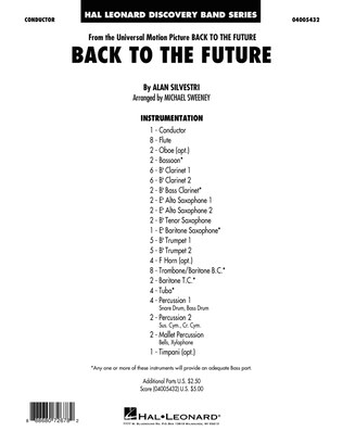 Book cover for Back to the Future - Conductor Score (Full Score)