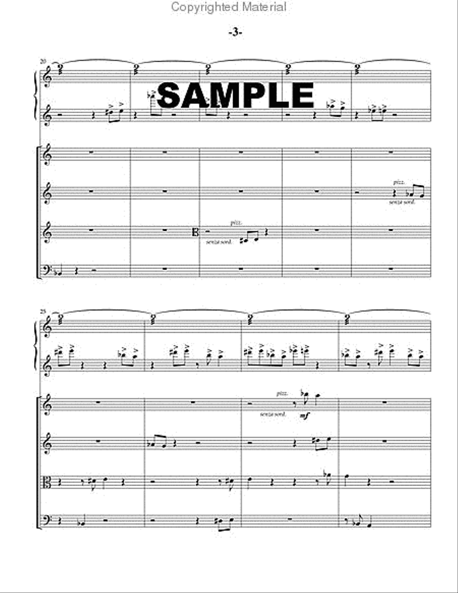 of lost dreams and chocolate String Quartet scores gallery preview page 4