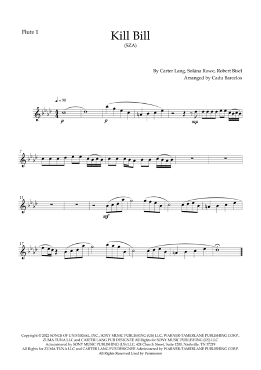 Kill shop bill flute