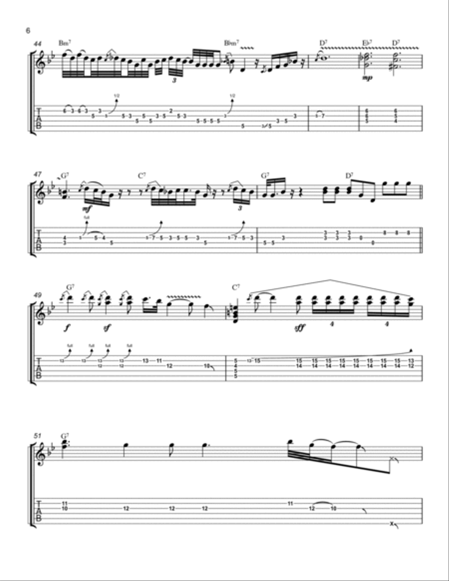 Stormy Monday Stormy Monday Electric Guitar scores gallery preview page 6