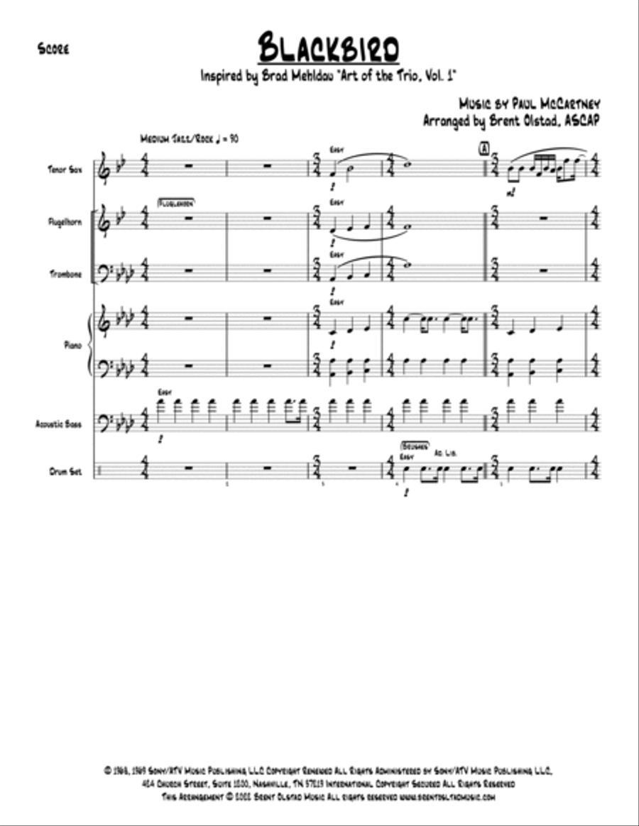Blackbird Small Ensemble scores gallery preview page 2