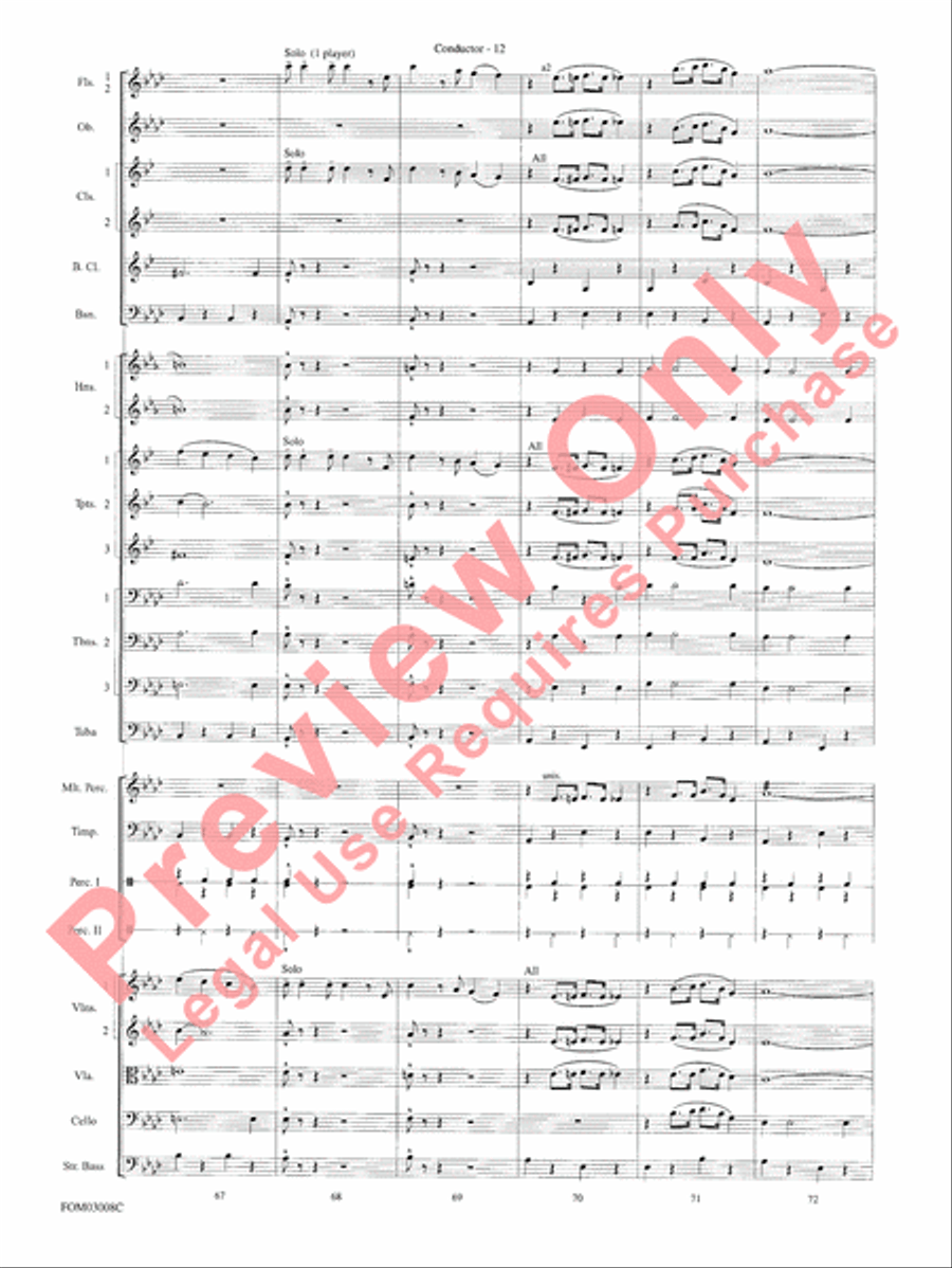 Chicago (from the musical Chicago) Full Orchestra scores gallery preview page 15