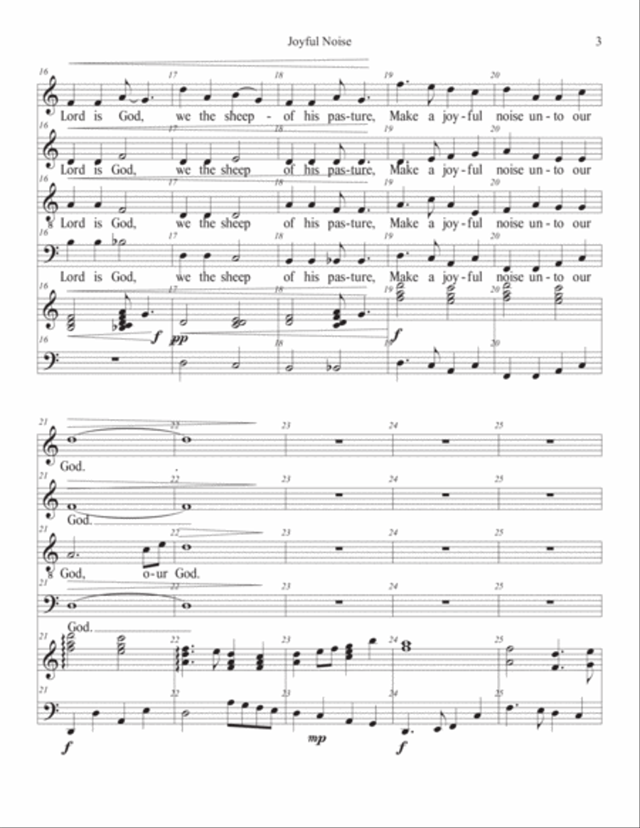 Joyful Noise 4-Part scores gallery preview page 3