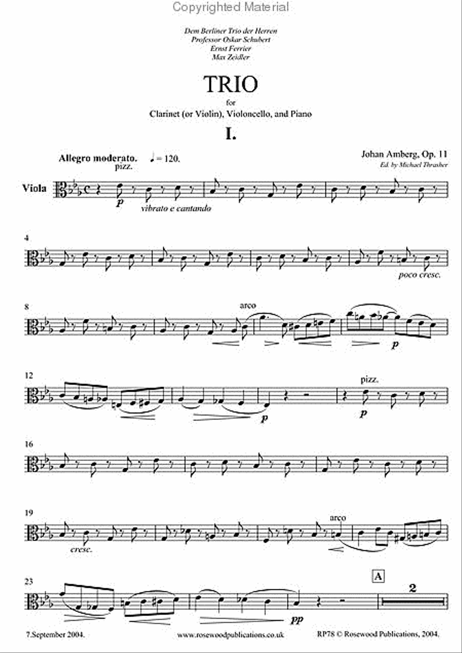 Trio, Op. 11 Trio, Op. 11 Clarinet scores gallery preview page 4