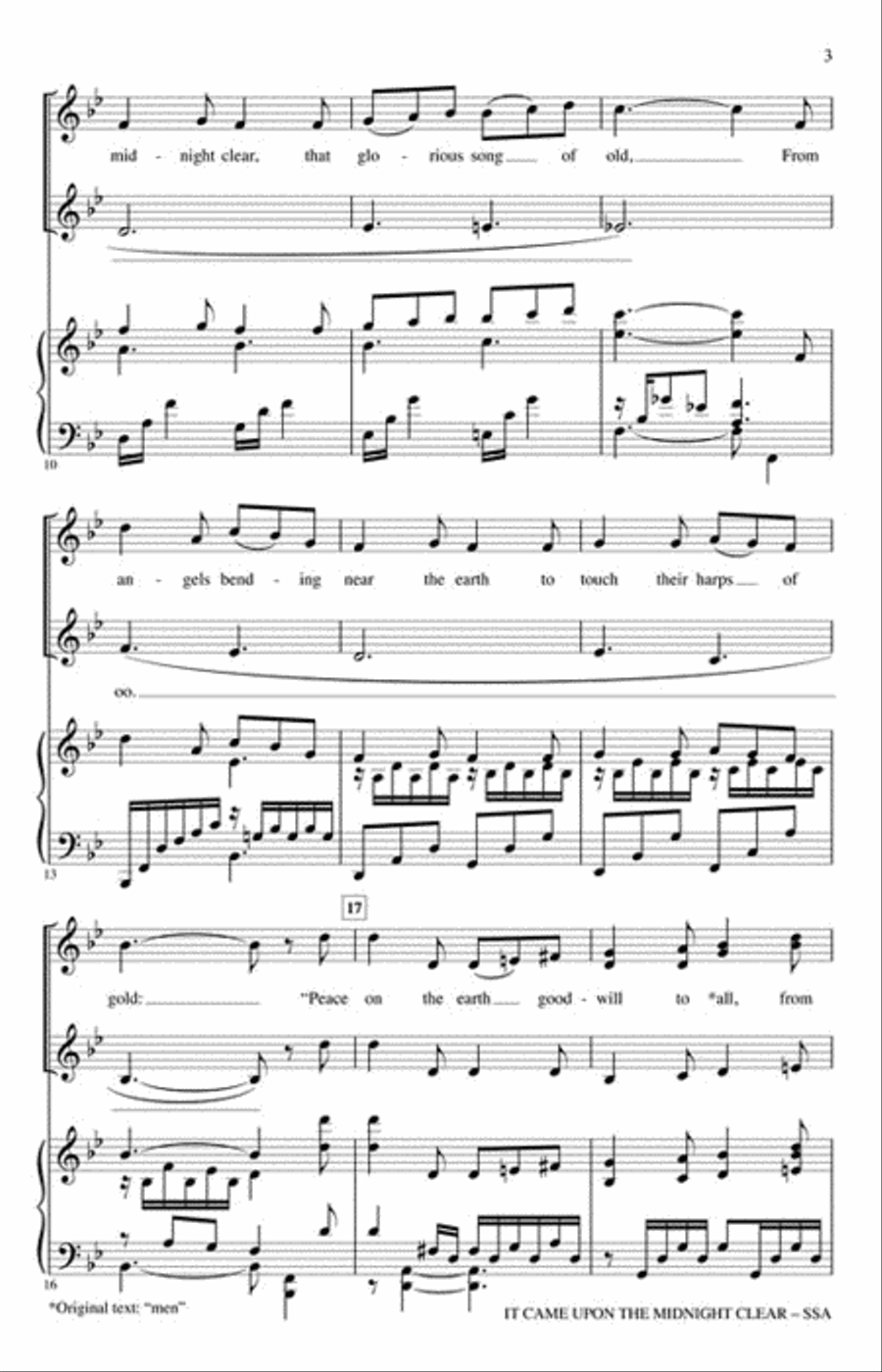 It Came Upon the Midnight Clear SSA scores gallery preview page 3