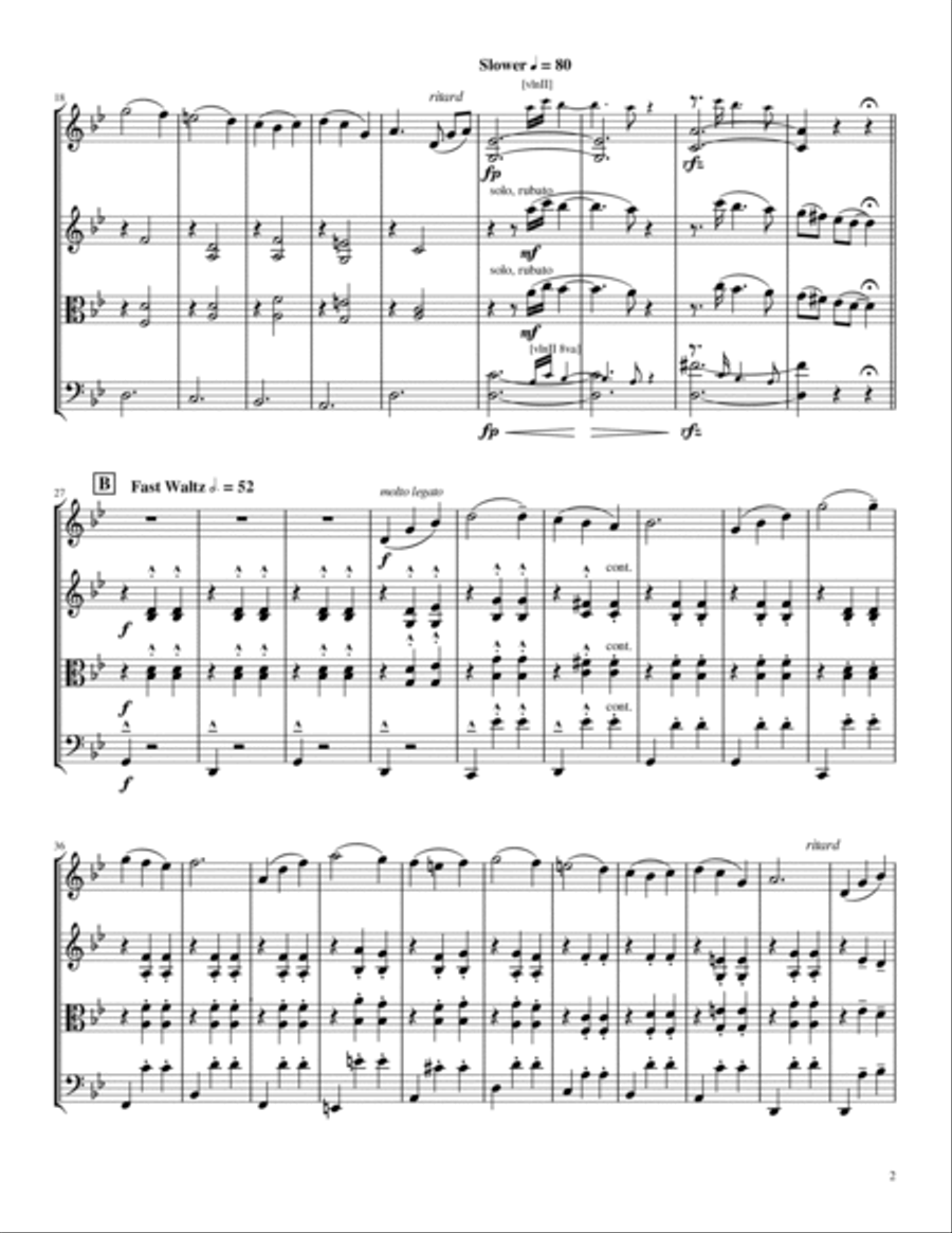 Merry-go-round Of Life String Trio scores gallery preview page 3