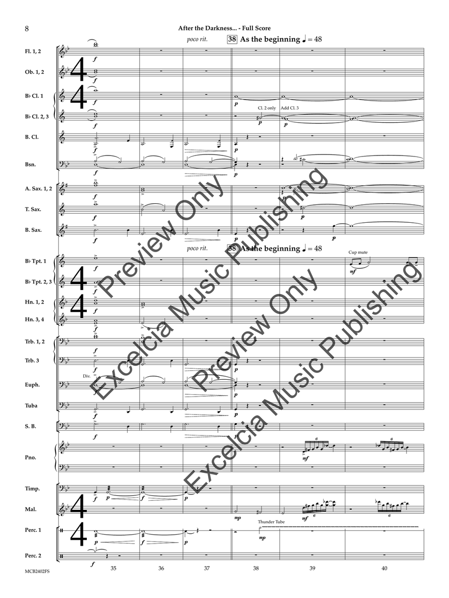 After the Darkness... Concert Band scores gallery preview page 9
