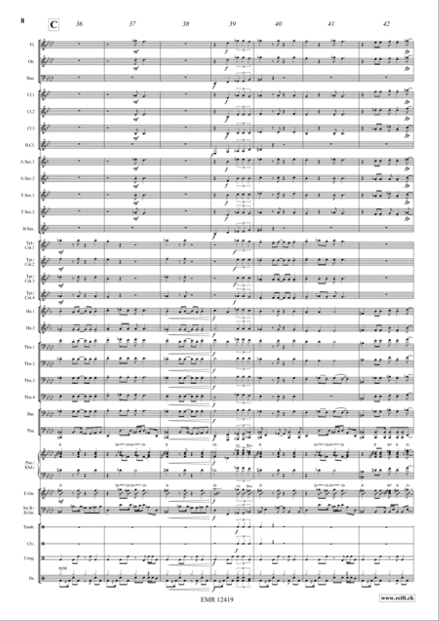 Les Grandes Vacances Les Grandes Vacances Concert Band scores gallery preview page 8