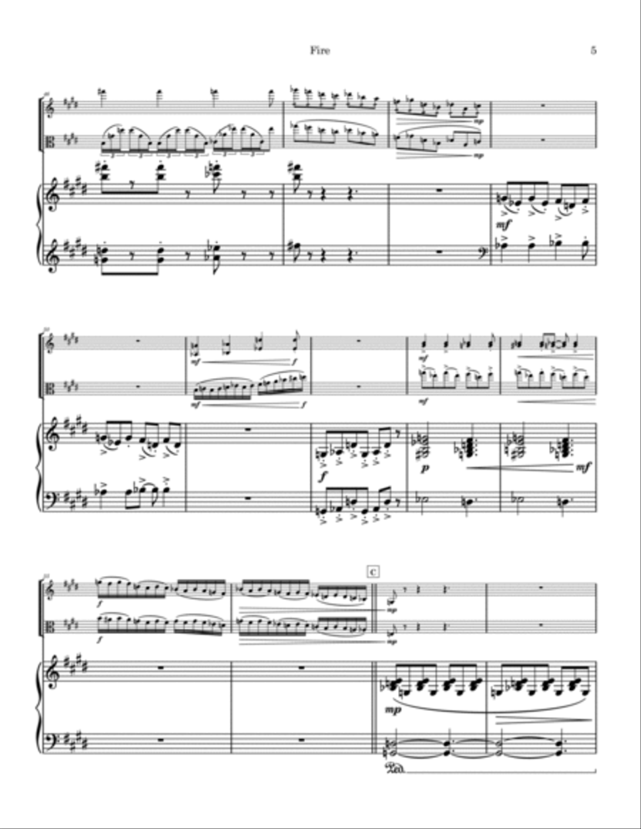 ZODIAC - Double Concerto for Violin, Viola and Piano Violin Solo scores gallery preview page 6