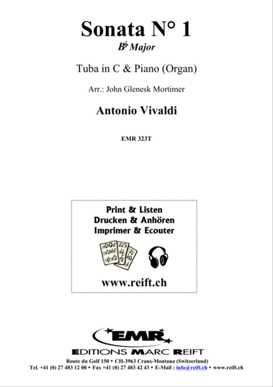 Sonata No. 1 Tuba scores gallery preview page 2