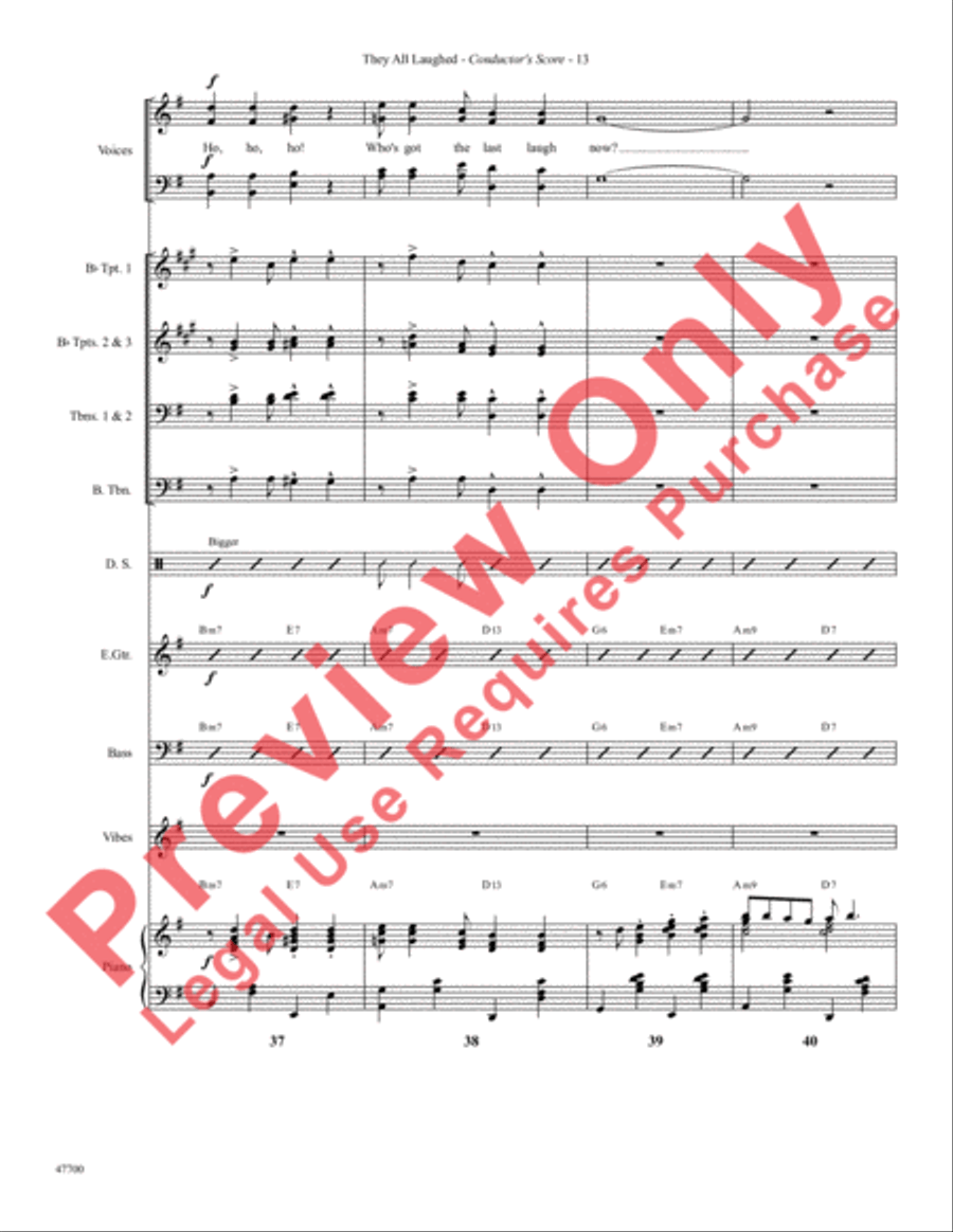They All Laughed Choir scores gallery preview page 16