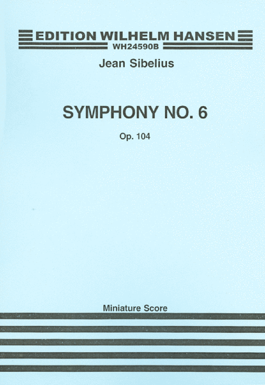 Sibelius Symphony No. 6 Op. 104 Mini Score Orchestra scores gallery preview page 1