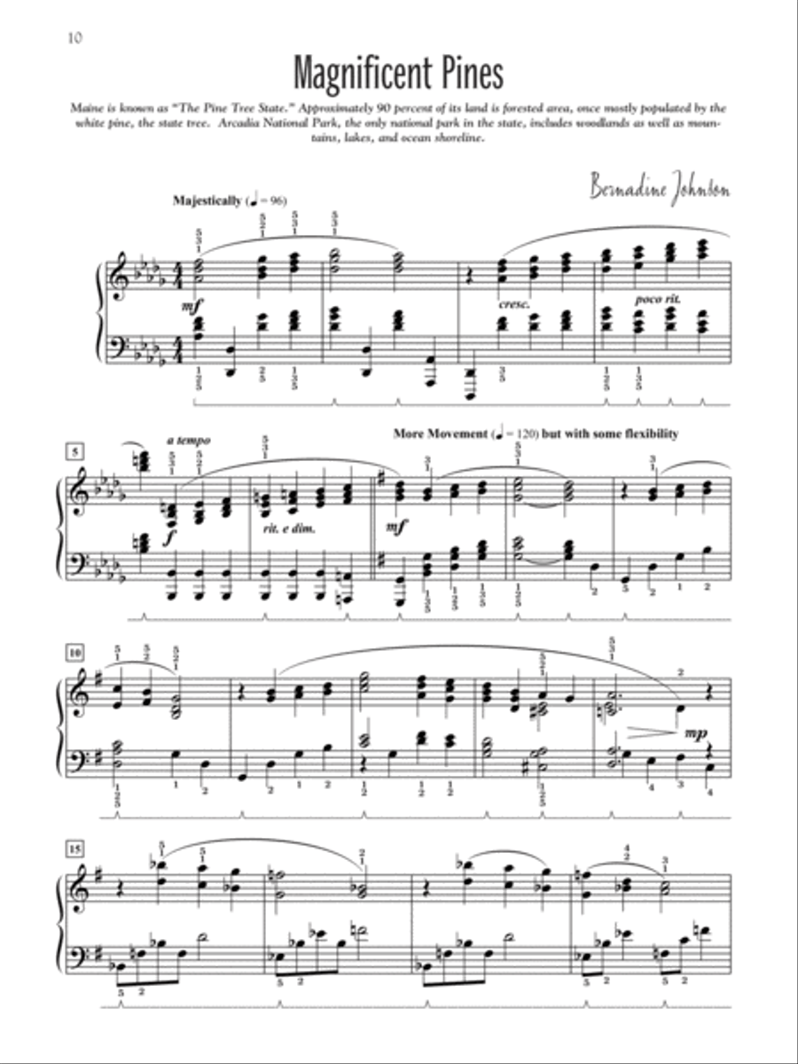 Magnificent Maine Piano Solo scores gallery preview page 4