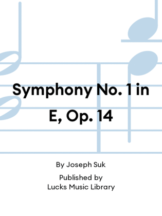 Book cover for Symphony No. 1 in E, Op. 14