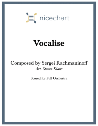Book cover for Vocalise (Score & Parts)