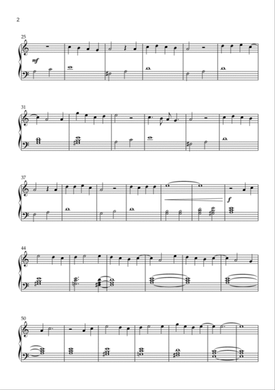 Toss A Coin To Your Witcher Easy Piano scores gallery preview page 2