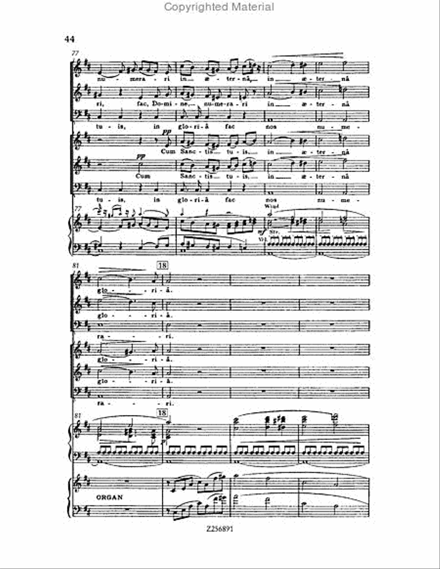 Te Deum, H 118 Choir scores gallery preview page 44