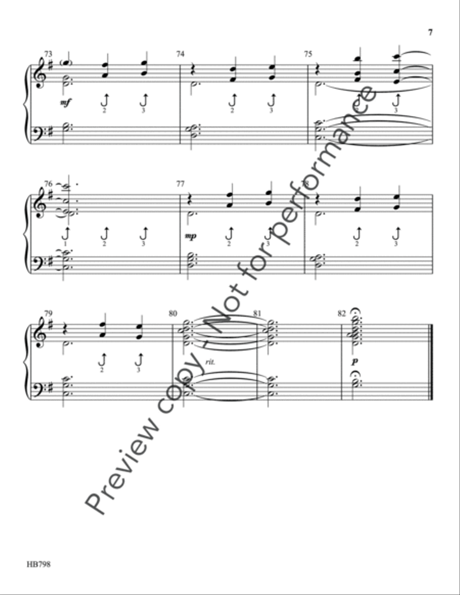 When I Survey the Wondrous Cross - Scholes 3-Octaves scores gallery preview page 7