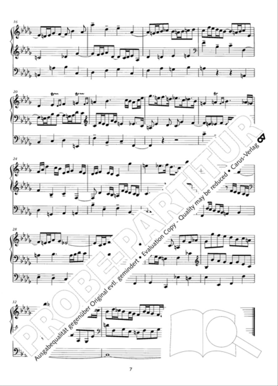 Zwolf Trios fur die Orgel Organ Solo scores gallery preview page 8