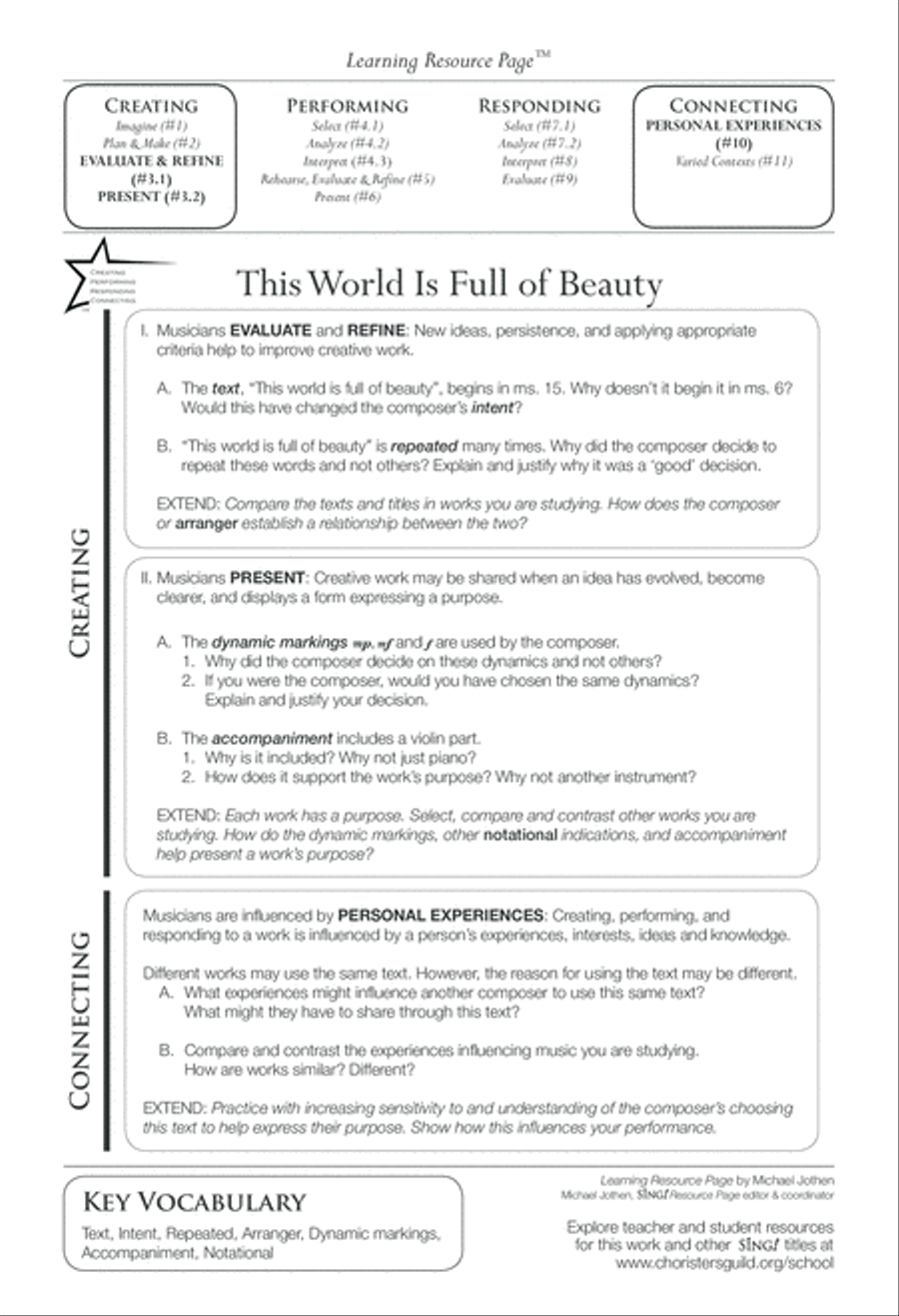 This World is Full of Beauty Choir scores gallery preview page 2