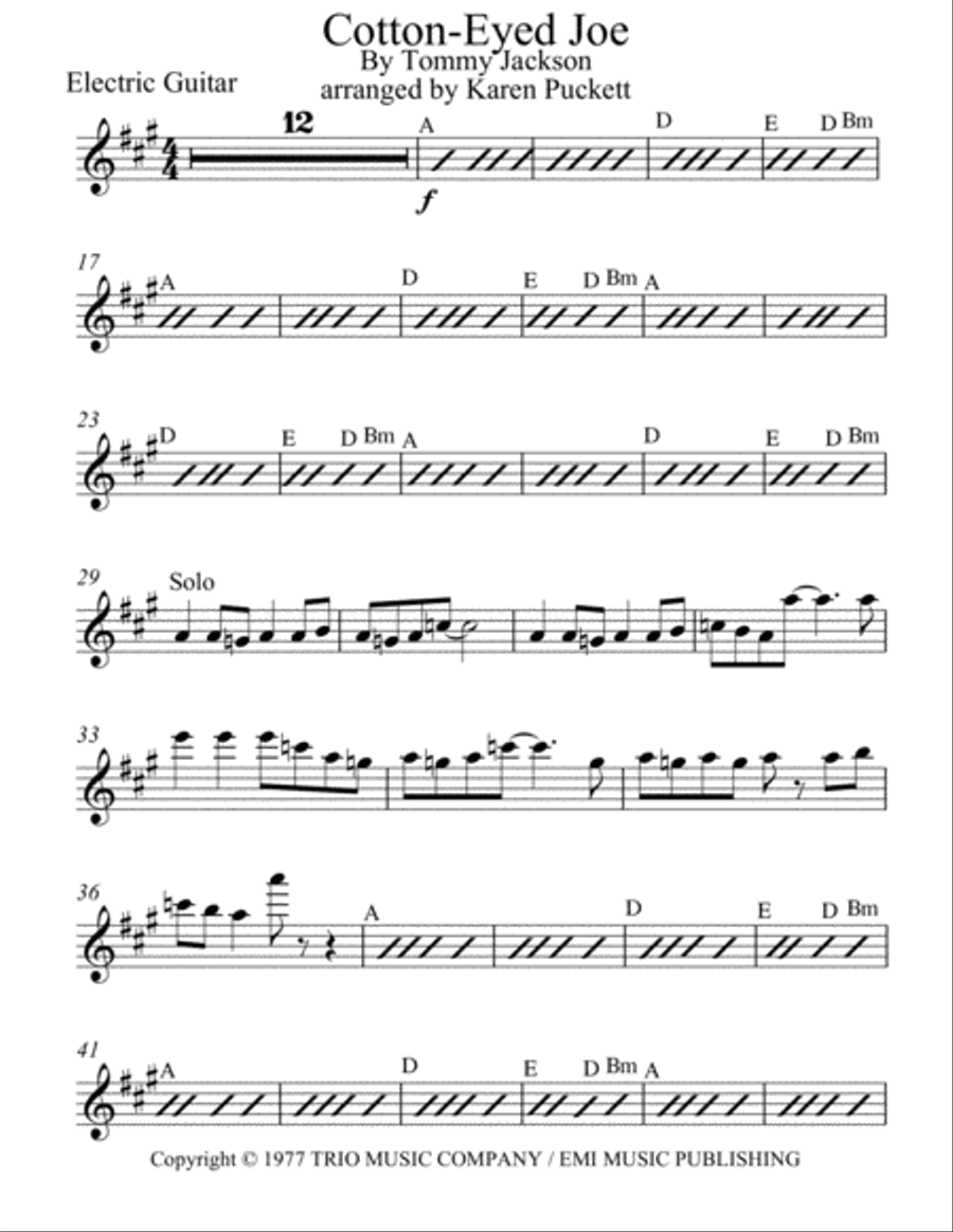 Cotton-eyed Joe String Quartet scores gallery preview page 5