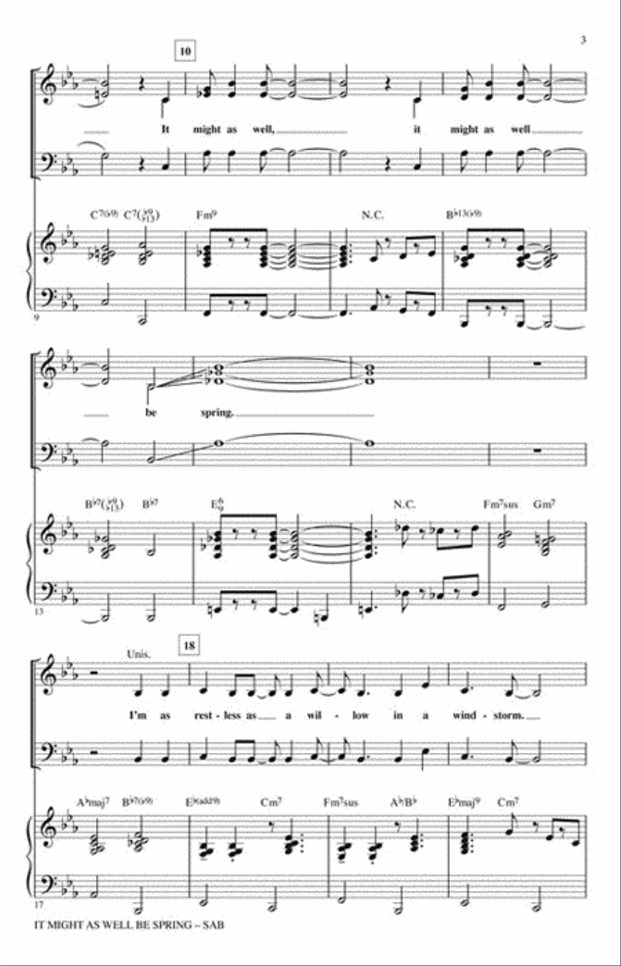 It Might as Well Be Spring 3-Part scores gallery preview page 3