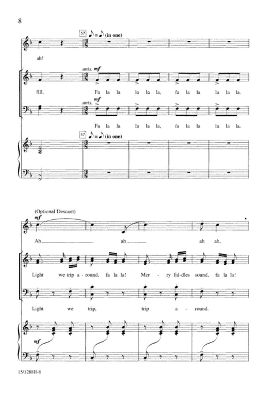 Winter Carnival 4-Part scores gallery preview page 9