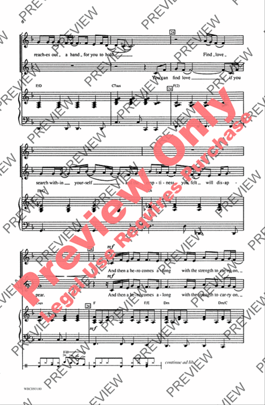Hero Unison Choir scores gallery preview page 5