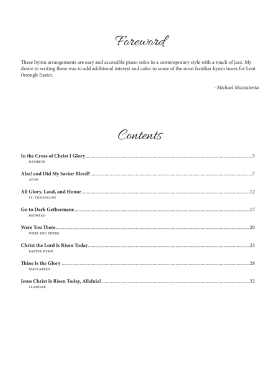 In the Light of the Cross Piano Solo scores gallery preview page 2