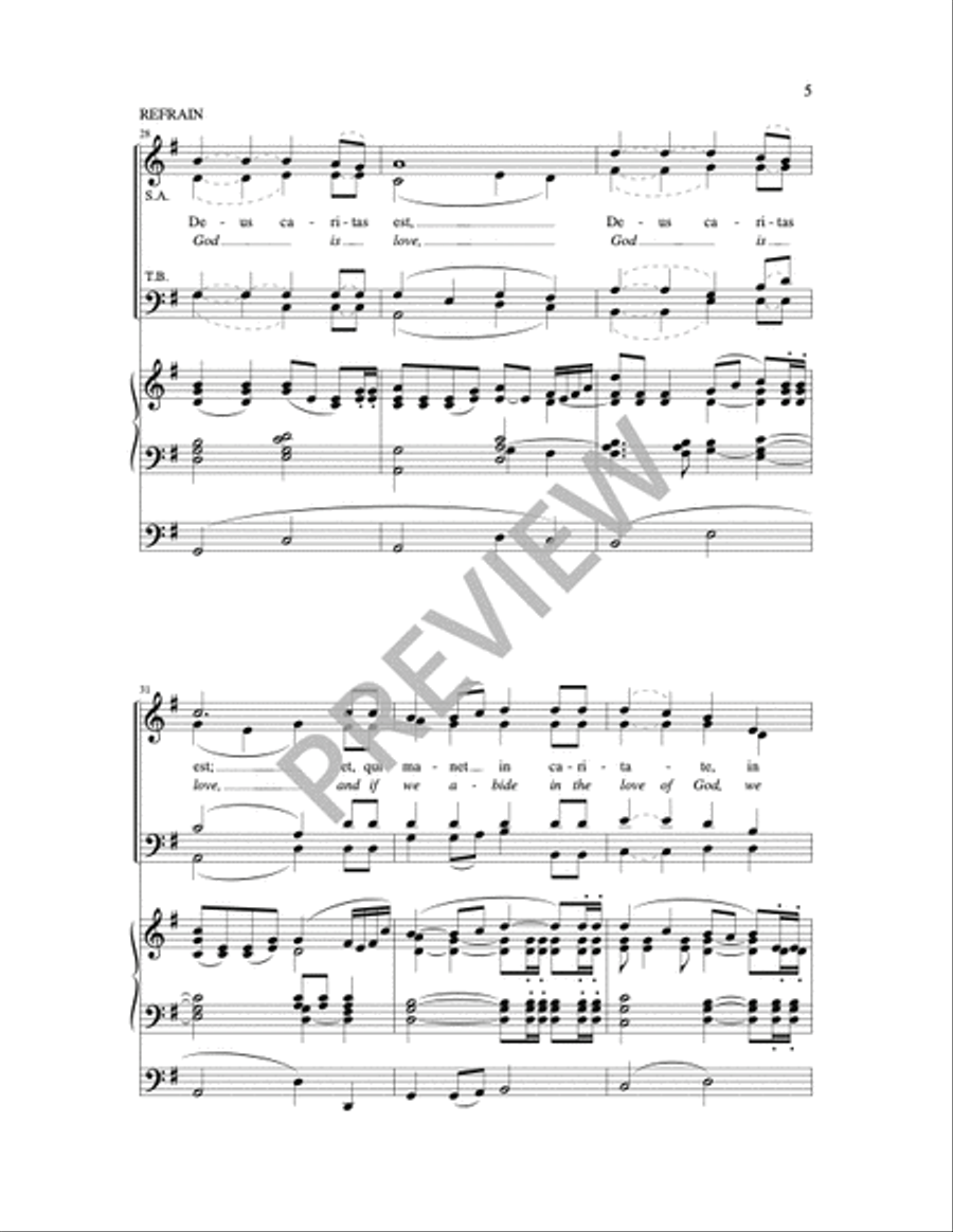 Deus Caritas Est 4-Part scores gallery preview page 17