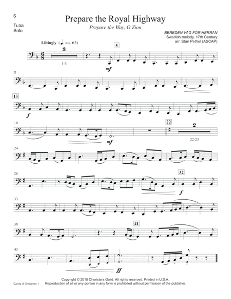 Carols of Christmas, Set 1 - Tuba Tuba scores gallery preview page 6