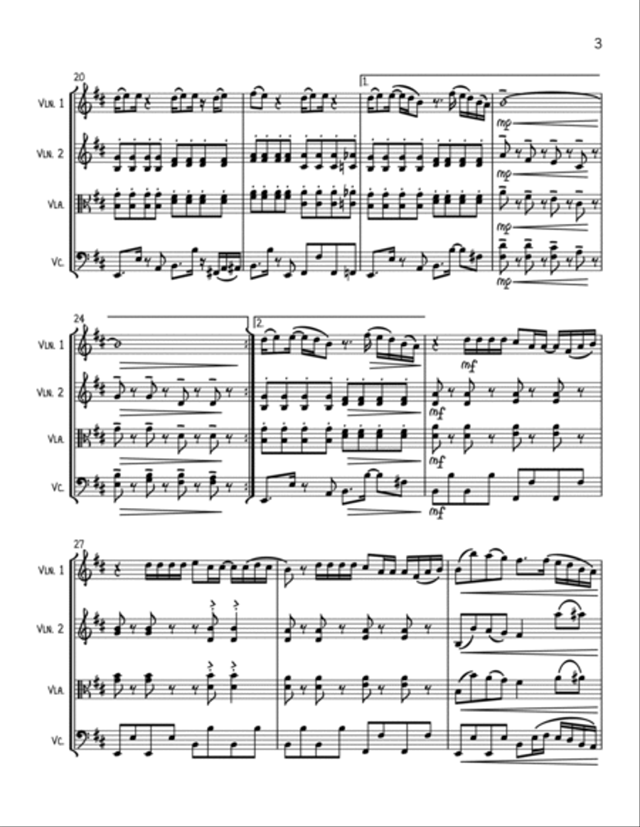 Levitating String Trio scores gallery preview page 3