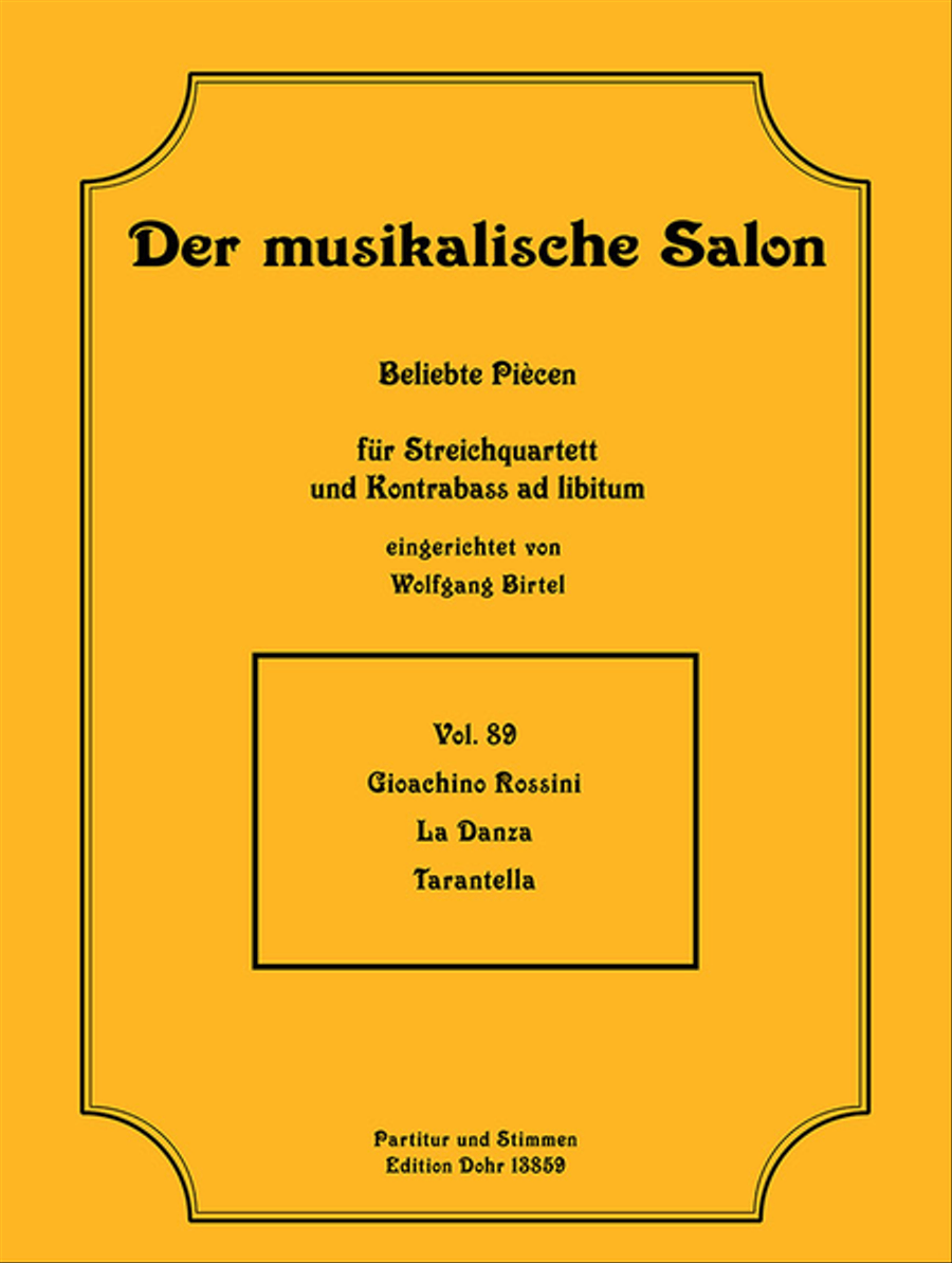 La Danza -Tarantella- (für Streichquartett) String Quartet scores gallery preview page 1