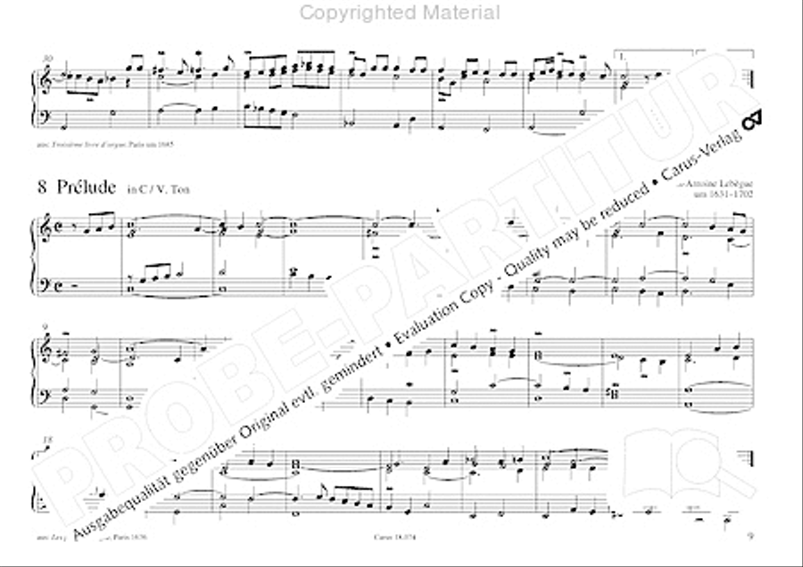 Organo pleno. Orgelstucke zum Ein- und Auszug Organ Solo scores gallery preview page 17